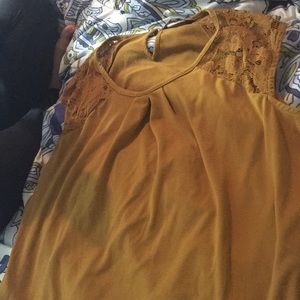 Mustard yellow blouse